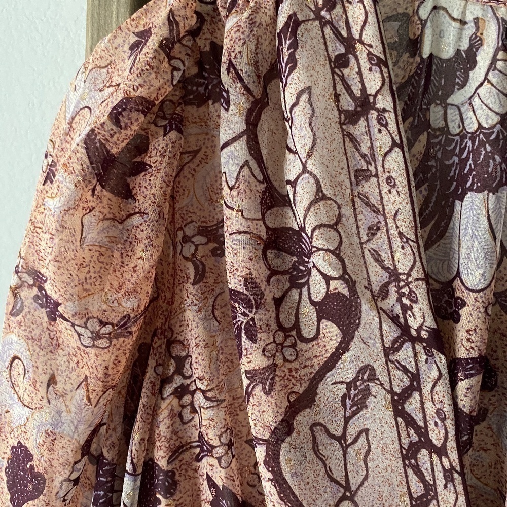 NWT O.P.T Smock Floral Peasant Dress - Picture 8 of 10